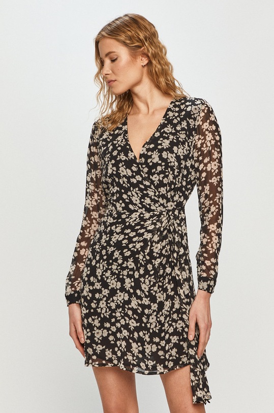 Pepe Jeans - Šaty MAGDA kvetinový čierna PL952625.0AA