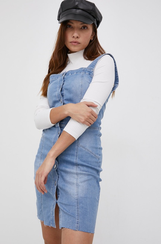 Džínové šaty Tally Weijl SDRDEDAKOTA2 modrá SS21