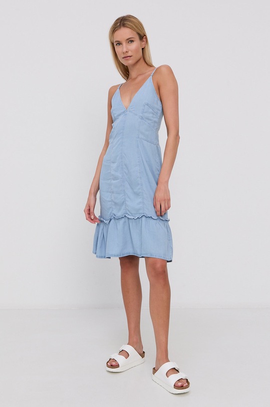 Šaty Tally Weijl SDRTEZAZI3 modrá SS21