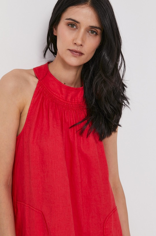 United Colors of Benetton Sukienka czerwony 4AGH5VBJ5.30A