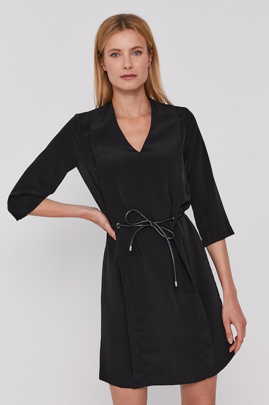 Šaty Sisley čierna 4AE25VFQ7.100