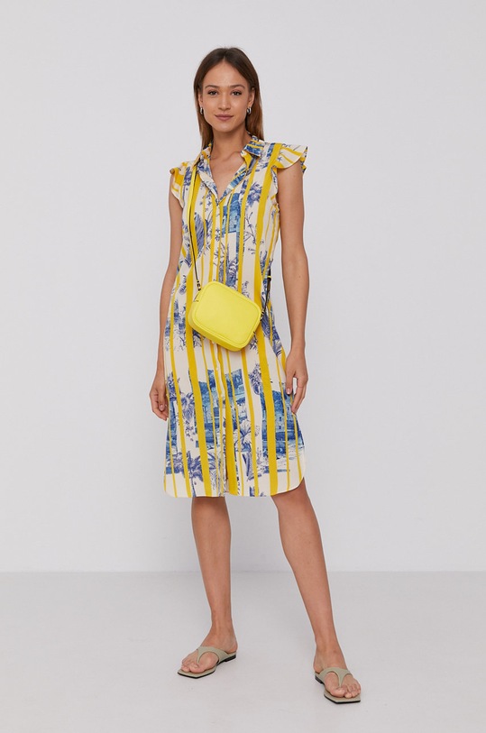 Šaty Sisley 4ACS5VDG7.95B žlutá SS21