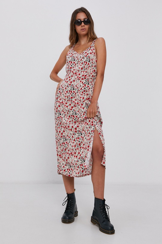 Vero Moda Sukienka casual beżowy 10245164.Birch