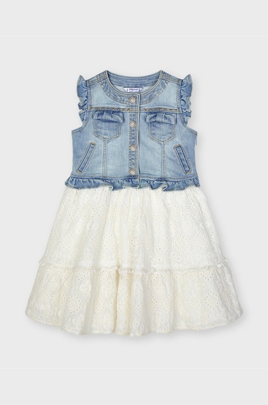 Fete Mayoral - Rochie fete 3945.6F.MINI.92.134 bej