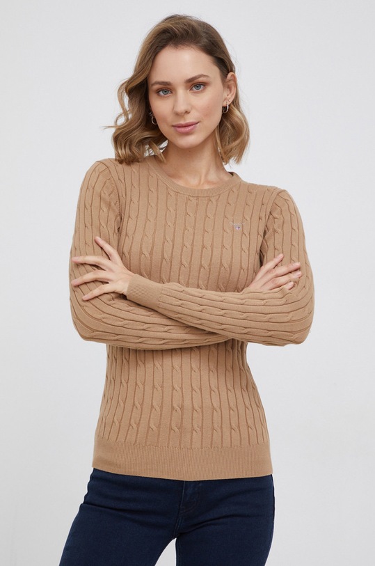 Gant Sweter 480021 pozostałe brązowy 480021