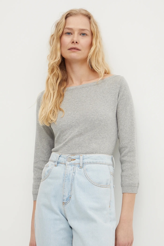 Pulover United Colors of Benetton slim siva 1091D1M09.501