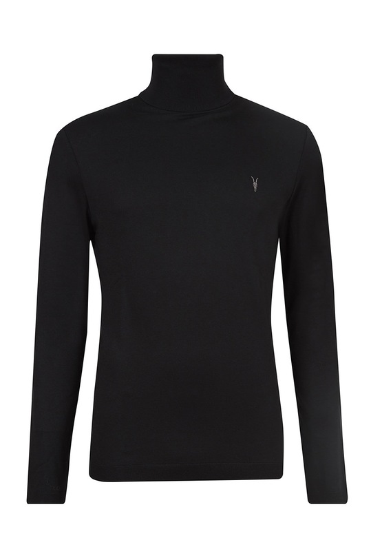 AllSaints - Sweter PARLOUR LS ROLL NECK MD006S czarny
