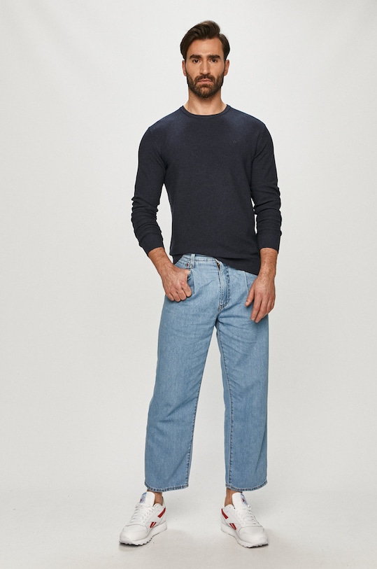 Wrangler - Sweter W8P2PD114 granatowy SS21