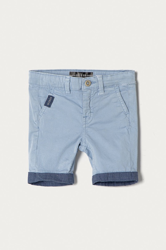 Guess Szorty dziecięce bawełna niebieski N1RD04.WD3T0