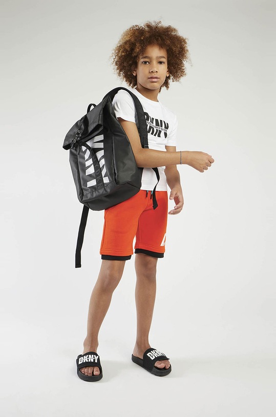 Dkny - Dětské kraťasy 114-150 cm pletenina oranžová D24731.114.150