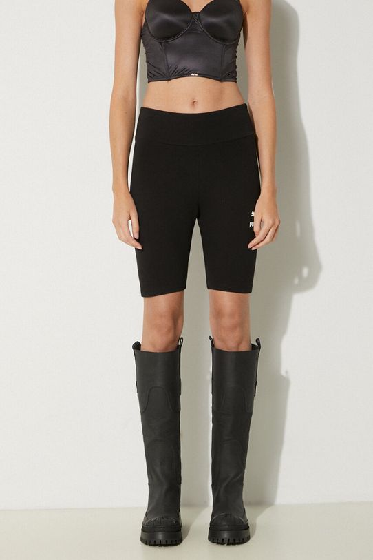 Puma pantaloncini tessuto elasticizzato nero 530234