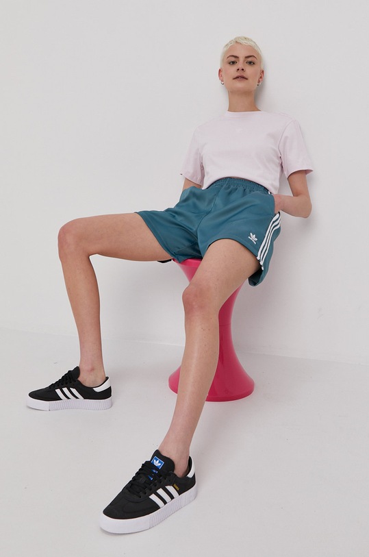 adidas Originals Szorty GN2775 GN2775 turkusowy SS21