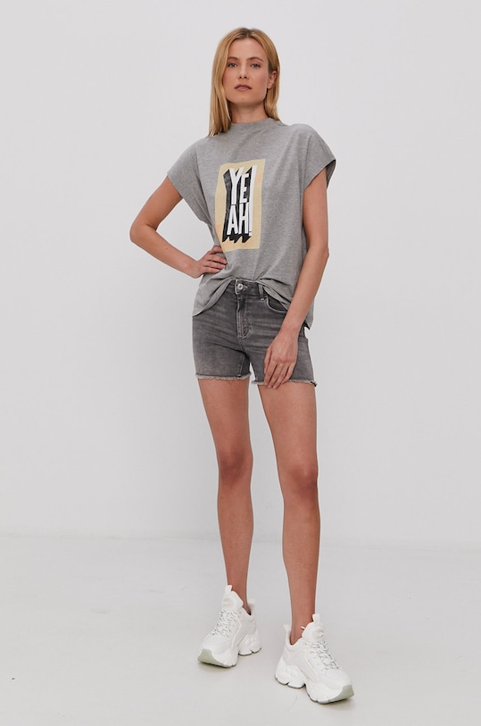 Only Szorty jeansowe 15196303 szary AA00