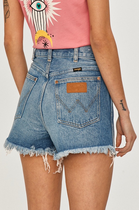 Odzież Wrangler Szorty jeansowe W26FMC256 niebieski