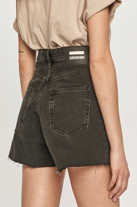 Dr. Denim - Pantaloni scurti jeans bumbac negru 1930128T592