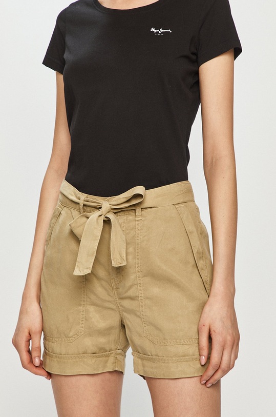 Pepe Jeans - Szorty Nomad tkanina zielony PL800855.710