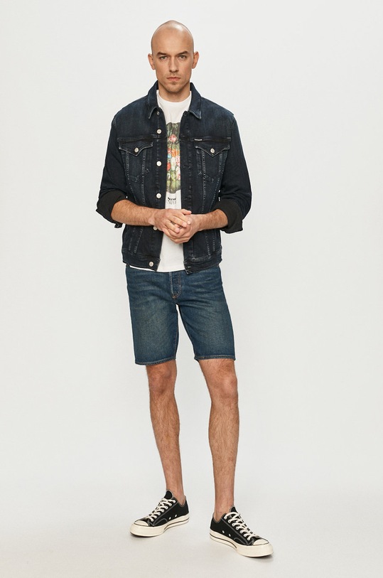 Levi's Szorty jeansowe 36512.0139 granatowy SS21