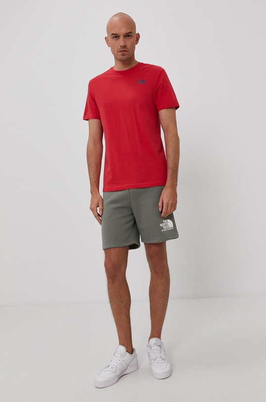 The North Face Szorty NF0A55UUV381 zielony SS21