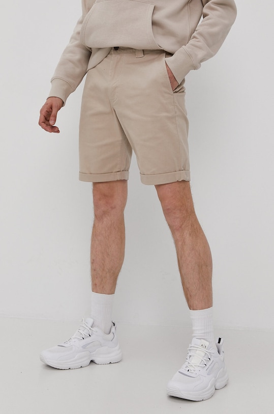 Kraťasy Tommy Jeans látka béžová DM0DM11076.4891