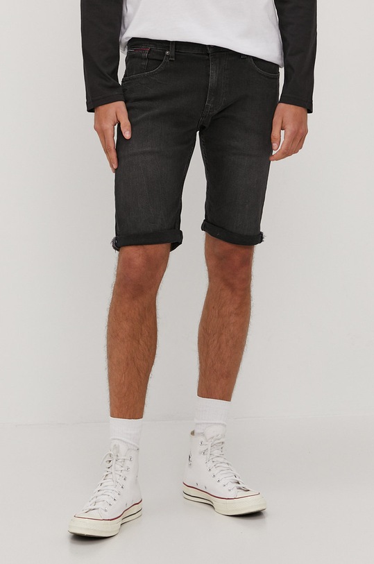 Džínové šortky Tommy Jeans riflovina černá DM0DM10571.4891