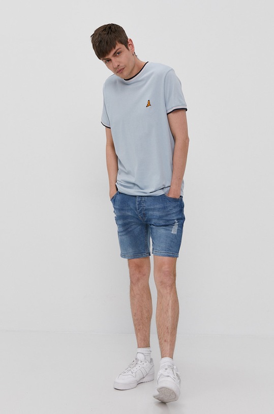 Džínové šortky Brave Soul MSRT.TAYLORLIG modrá SS21