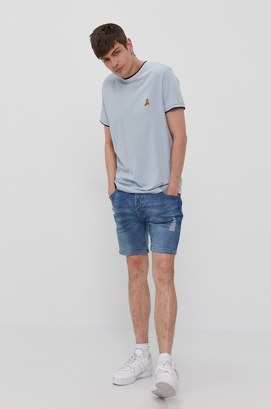 Brave Soul Szorty jeansowe MSRT.TAYLORLIG niebieski SS21