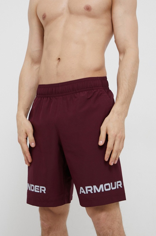 Under Armour - Kraťasy 1361433 látka burgundské 1361433