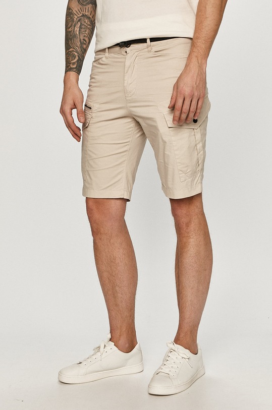 Pepe Jeans - Kraťasy Expedit látka béžová PM800775.717