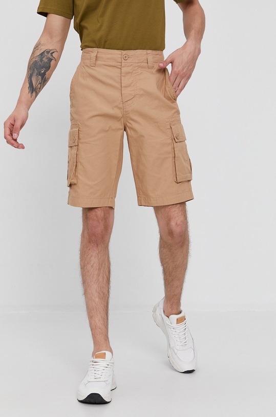 United Colors of Benetton Szorty bawełna beżowy 4LN559568.193