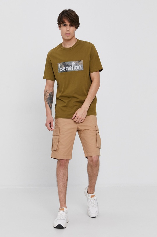 United Colors of Benetton Szorty 4LN559568.193 beżowy SS21