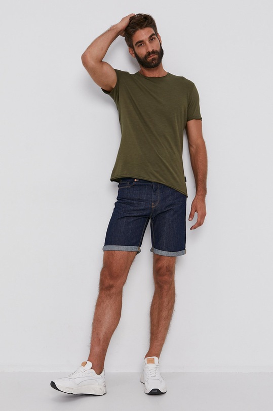 Džínové šortky United Colors of Benetton 4AW759528.905 námořnická modř AA00