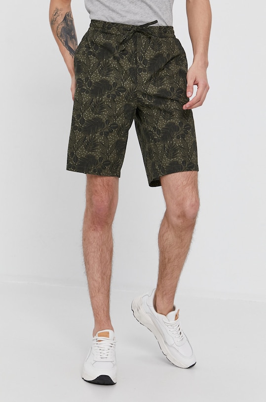 Шорты Sisley хлопок зелёный 4ZV8594B9.901
