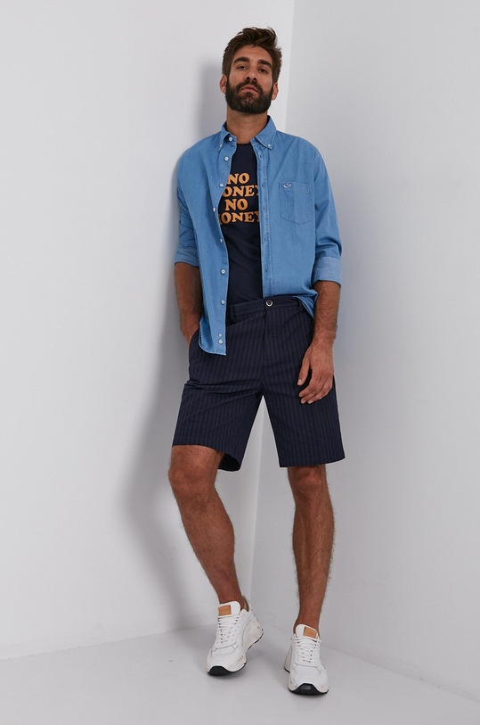 Kraťasy Sisley 4ZW4594A9.901 námořnická modř SS21