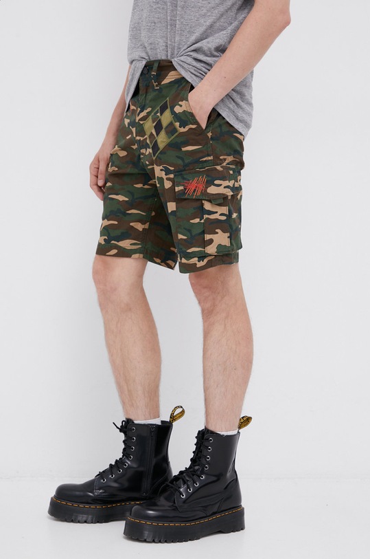 Superdry Szorty wzorzyste zielony M7110247A.5IG