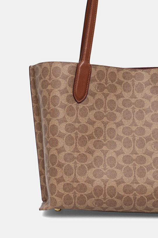 Akcesoria Coach torebka skórzana C0693 brązowy