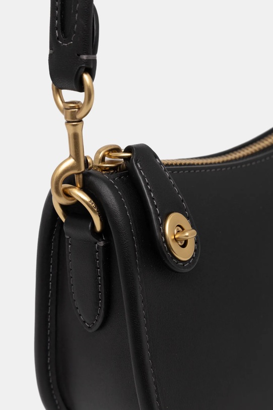 Coach Kožená kabelka černá C2643