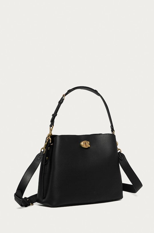 Αξεσουάρ Coach - Δερμάτινη τσάντα C2621 μαύρο