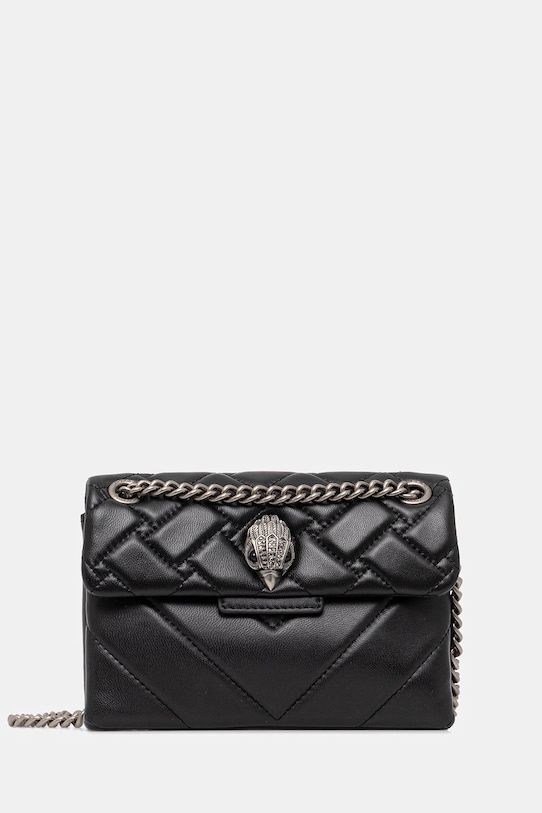 Kurt Geiger London - Kožená kabelka usňová koža čierna 2471199109