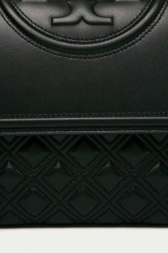 Kožená kabelka Tory Burch Fleming Convertible černá 76997