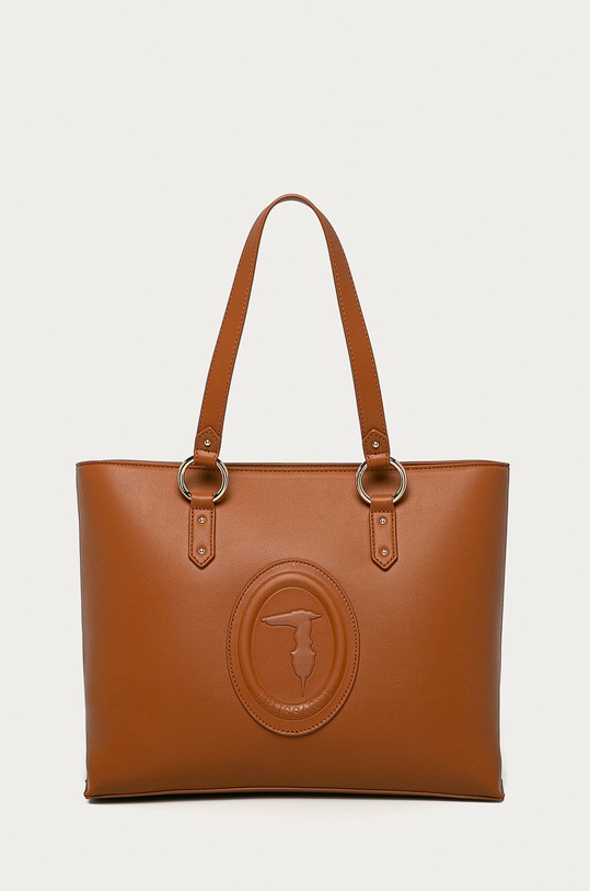 Trussardi Jeans - Torebka mieści A4 brązowy 75B00961.9Y099995