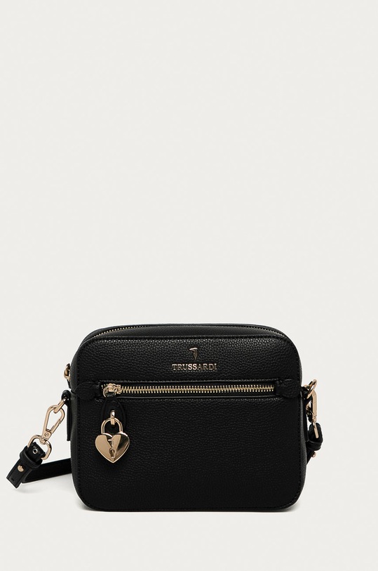 Kabelka Trussardi imitácia kože čierna 75B01083.9Y099993