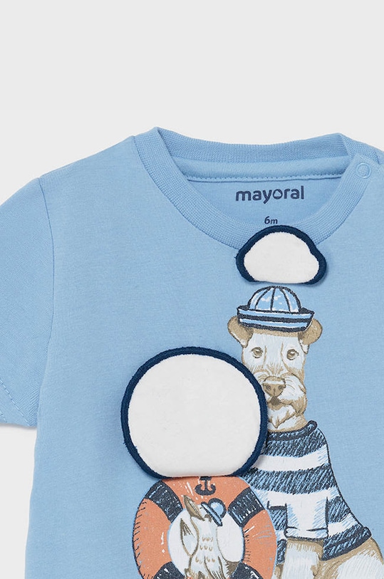 Chłopiec Mayoral - T-shirt dziecięcy 1007.3G.BABY niebieski