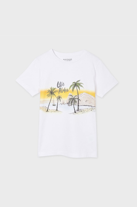 Mayoral - Tricou copii 6077.7B.JUNIOR alb SS21