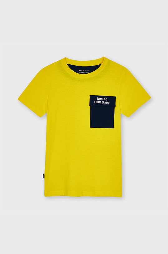 Mayoral - Tricou copii galben 6085.7D.JUNIOR