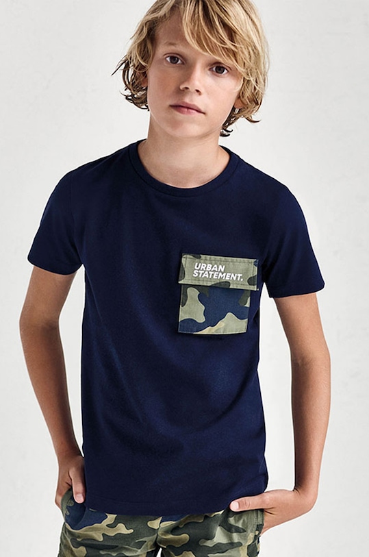 Mayoral - Tricou copii bleumarin 6085.7D.JUNIOR