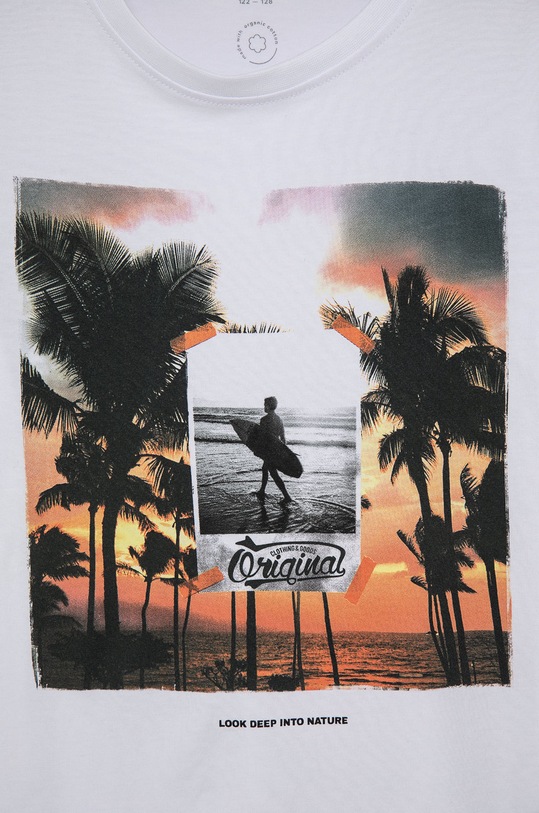 Chłopiec Name it T-shirt dziecięcy 13190362 biały