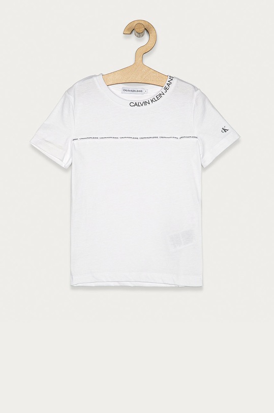 Calvin Klein Jeans - Detské tričko 104-176 cm bavlna biela IB0IB00695.4891
