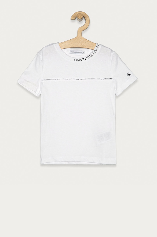 Calvin Klein Jeans - Detské tričko 104-176 cm bavlna biela IB0IB00695.4891