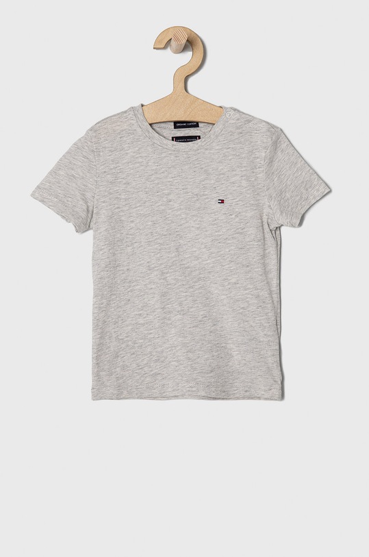 Tommy Hilfiger T-shirt dziecięcy bawełna szary KB0KB06130.4891