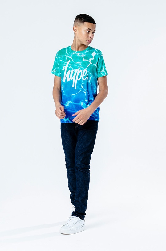 Detské tričko Hype POOL FADE YWF.350 tyrkysová SS21